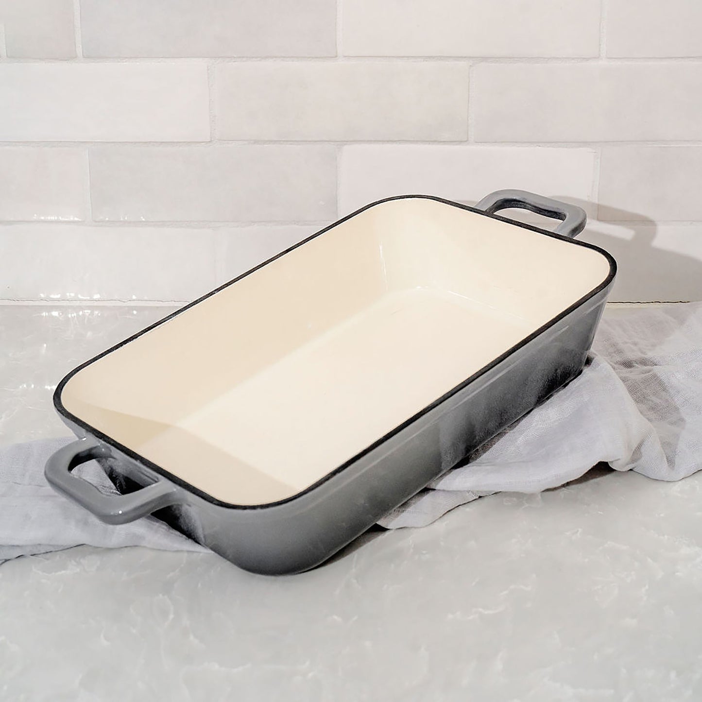 6 Piece Enamel Coated Cast Iron Cookware Set